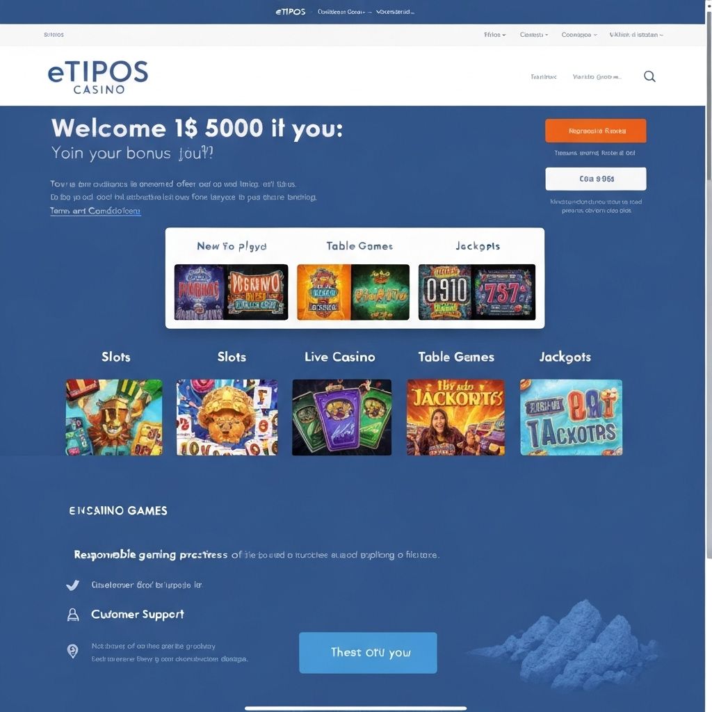 eTIPOS Casino - homepage
