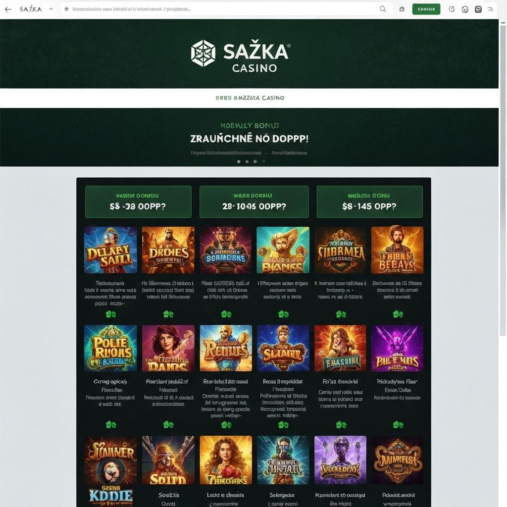 Sazka Casino - homepage